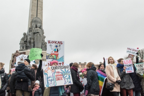 21. janvārī Rīgā, devās Sieviešu Solidaritātes gājienā